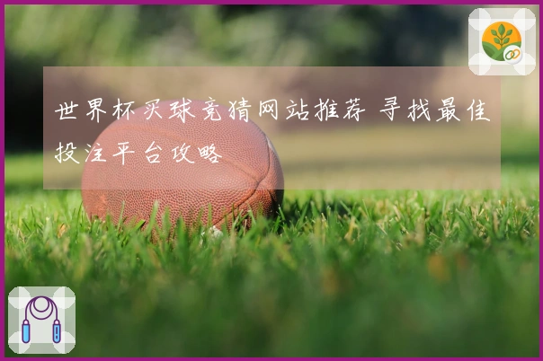世界杯买球竞猜网站推荐 寻找最佳投注平台攻略