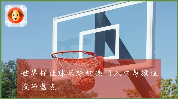 世界杯让球买球的热门入口与投注技巧盘点